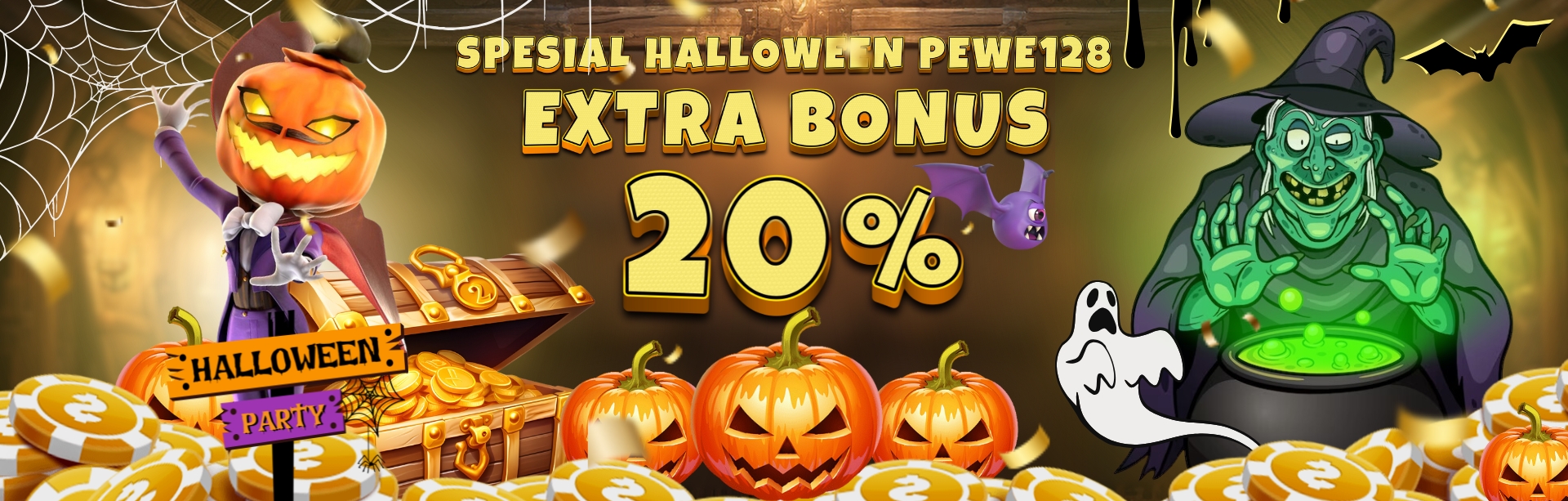 BONUS DAILY SPESIAL EVENT HALLOWEEN 20%